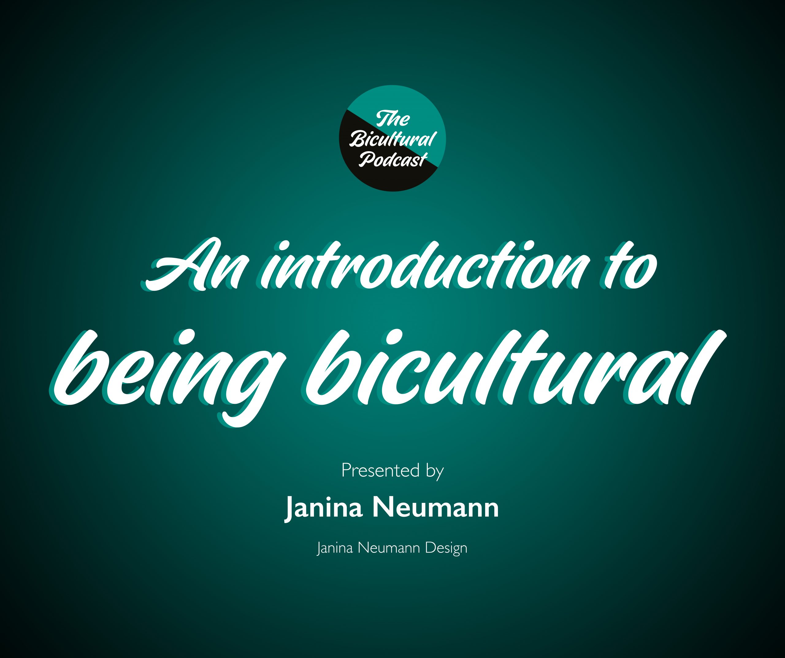 The Bicultural Podcast logo, text 'An introduction to being bicultural'