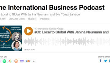 Screenshot of the episode on The International Business Podcast