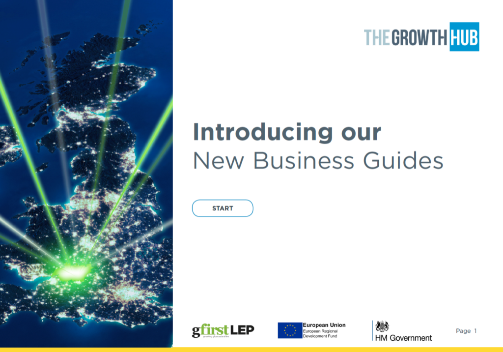 Title page of the eBook, titled 'Introducing our New Business Guides' Title page of the eBook, titled 'Introducing our New Business Guides'